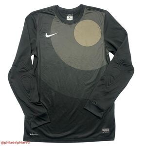 Nike Dri-Fit Goalie style soccer jersey bullseye long sleeve mens small futbol